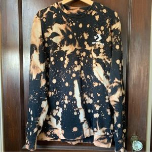 RARE NWOT Converse Bleach Dye Sweatshirt